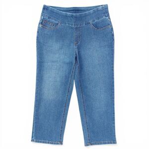 Denim & Co Pull On Capri Jeans 12